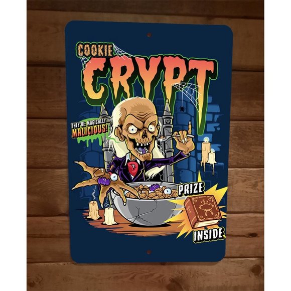 Cookie Crypt Cereal Tales From the Crypt Horror Parody 8x12 Metal Wall‎ Sign - Picture 1 of 1
